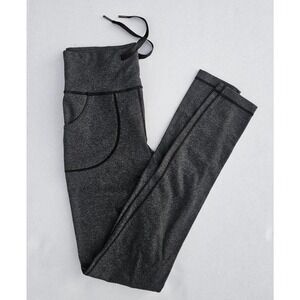 Lululemon Will Pant 6 Luon Charcoal Squat Proof Roll Down 30.5 In Yoga Leggings